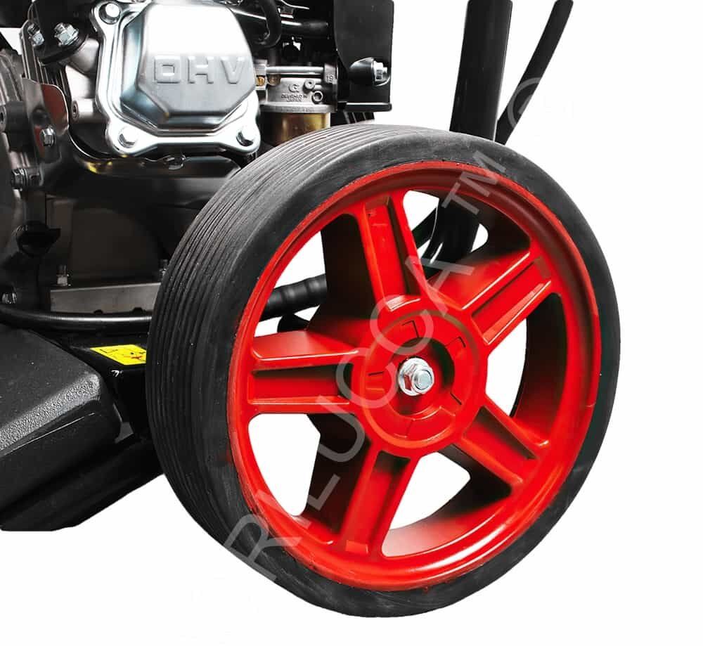 Idropulitrice Bison Power BS180NB 200 bar 20 metri tubo 7 alt=Idropulitrice bs180nb vista ruota