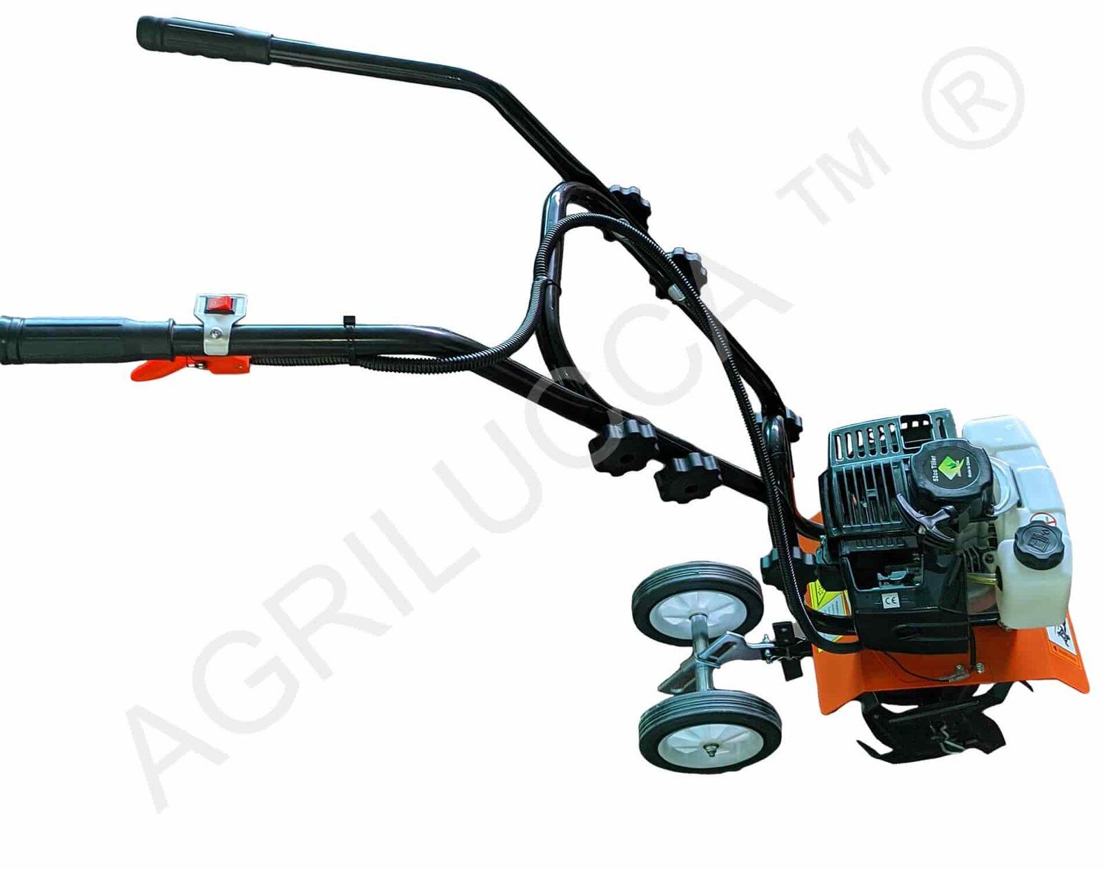 Motozappa 52 cc 2 tempi HT-CT1001 6 alt=Motozappa 52 cc 2 tempi HT-CT1001 lato destro